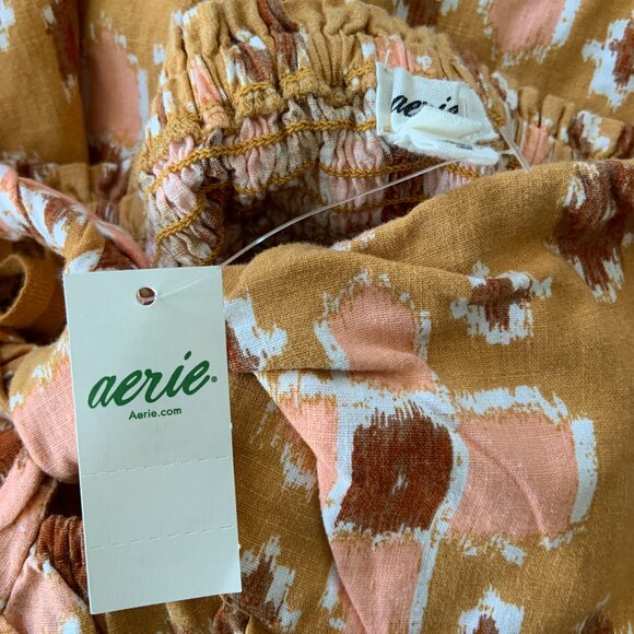 Women's Aerie Halter Strapless Maxi Linen Blend Sundress Boho Beachy Size S - Picture 11 of 13